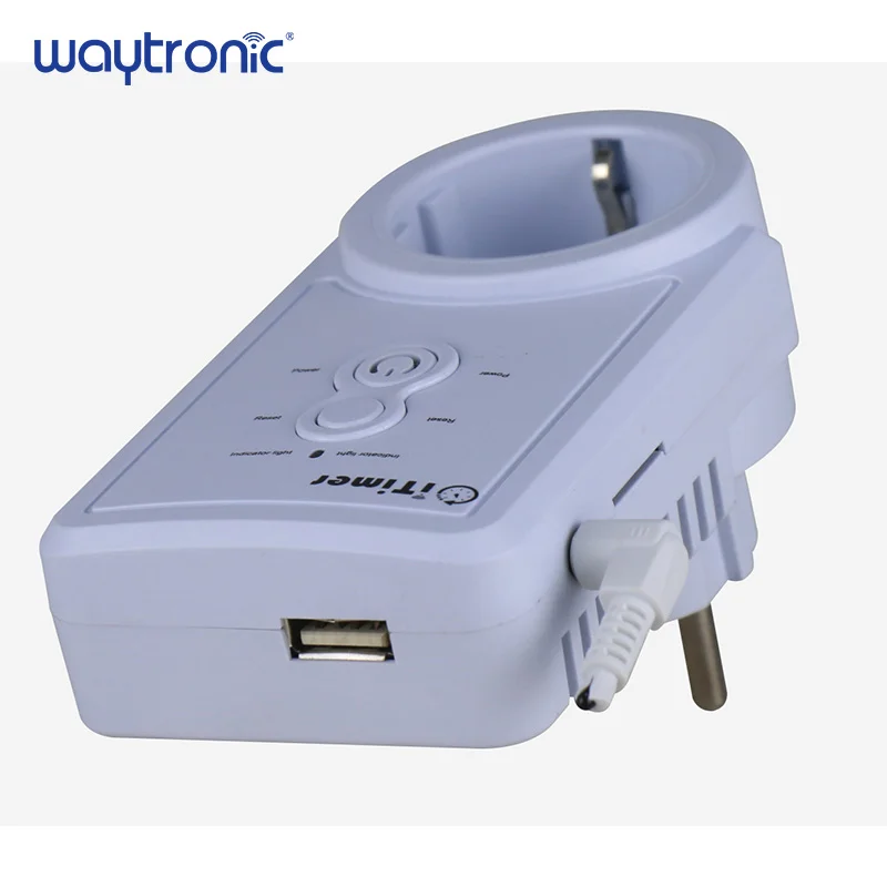 Top Waytronic Sms Control Smart Gsm Power Eu Plug Socket Outlet Switch With Temperature Sensor Timing Control