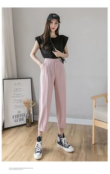 

PX156 Women's high waist drooping carrot pants