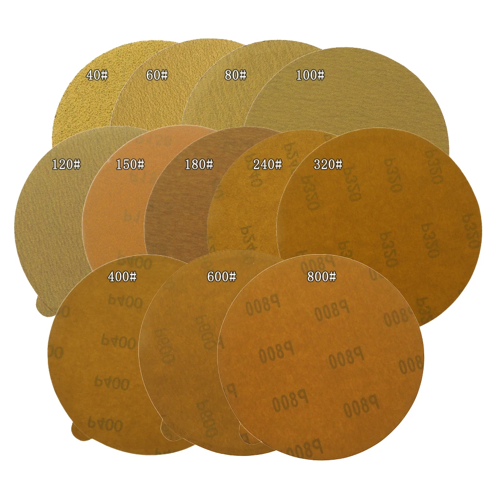 6 Inch 150MM Sandpaper PSA Self Adhesive Sticky Back Sanding Discs for DA Sanders Finishing for Auto and Woodworking sanding discs