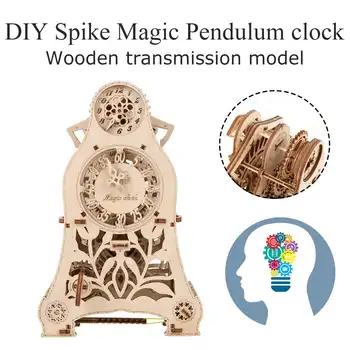 

3D Puzzle Creatives Toys Wooden Magic pendulum clock Model Building Kits Toys Gift For Children Adult