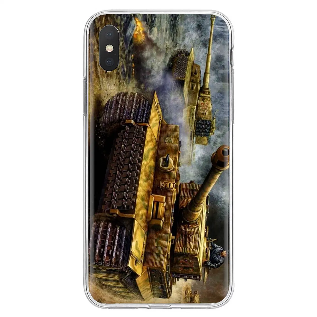 Мягкие чехлы из ТПУ для samsung Galaxy S6 S10E S10 Edge Lite Plus Core Grand Prime Alpha J1 mini Incredible Battle Tank Print