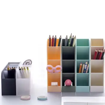 

Desktop Makeup Brushes Pen Pencil Storage Box Cosmetics Organizer Holder Case Convenient space saving design Offers spacious