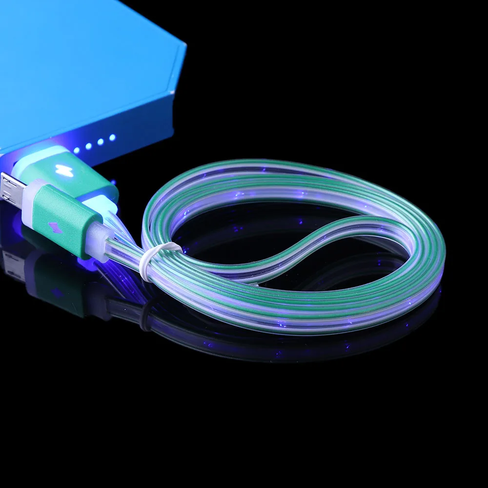 1 шт. Высокое качество Micro USB светодиодный Видимый Световой кабель зарядка с