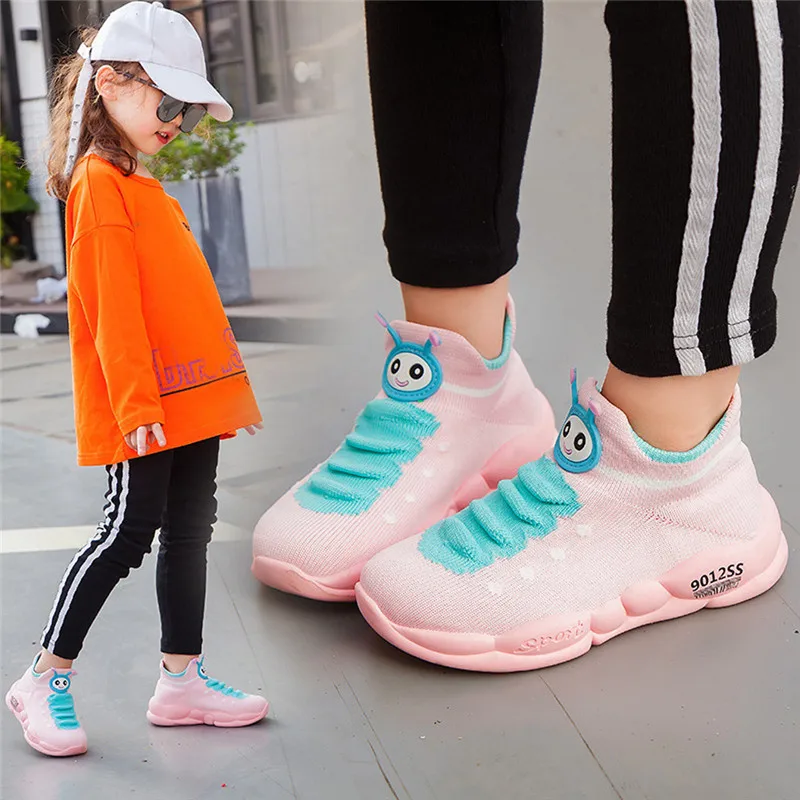 kids shoes Girls Boys Sport Stretch Mesh Shoes Cartoon Infant Kids Baby Running Sneakers sapato infantil  #4S30 (8)