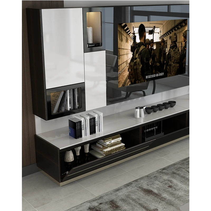 Длина масштабируемый ТВ Стенд стол Гостиная мебель для дома современный стиль деревянная панель тв стойка ТВ шкаф
