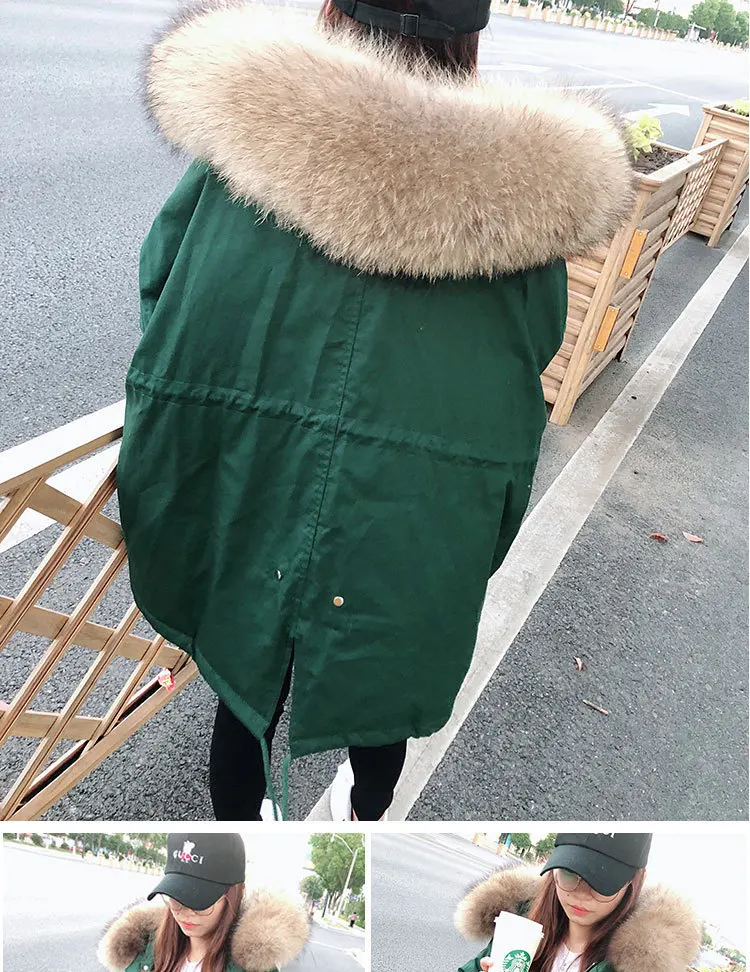Стиль пуховик женский короткий корейский стиль Dongdaemun большой воротник из натурального меха толстое повседневное пальто