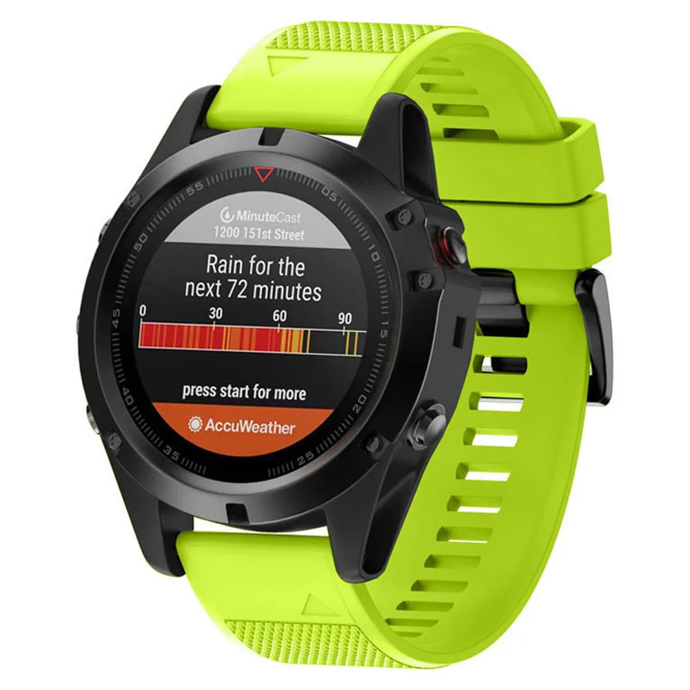 Color 6 Мягкий силиконовый ремешок для часов для Garmin Fenix 5X/Fenix 3/Fenix 3 HR LHB99 - Цвет: Color 6