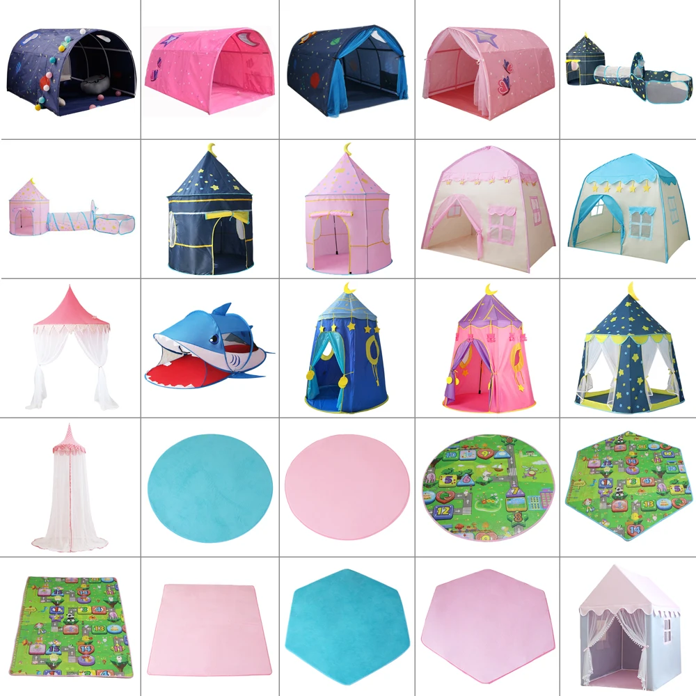 Bambini Indoor Outdoor Castello Tenda Principessa Del Bambino Casa Da Gioco Portatile Della Ragazza Del Ragazzo Infantile Gioco Teepee Capanna Diverte