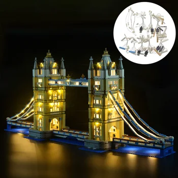

Building Blocks LED Lighting Kit For Architecture Series London Tower Bridge 10214 (LED Included Only,No Kit)-Self-Flashing Type