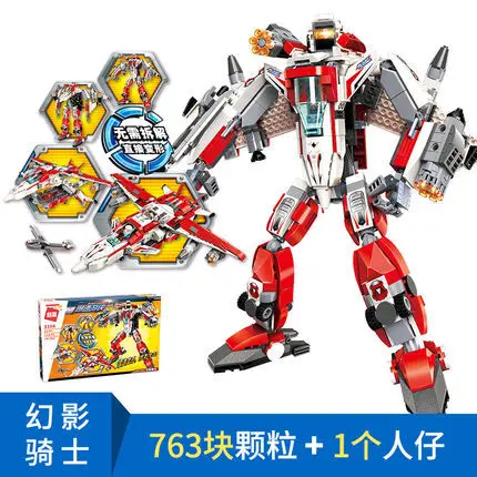 

ENLIGHTEN Small Particles Assembled Building Blocks Children'S Educational Robot Airplane Transformation Model Toy 3301-3304