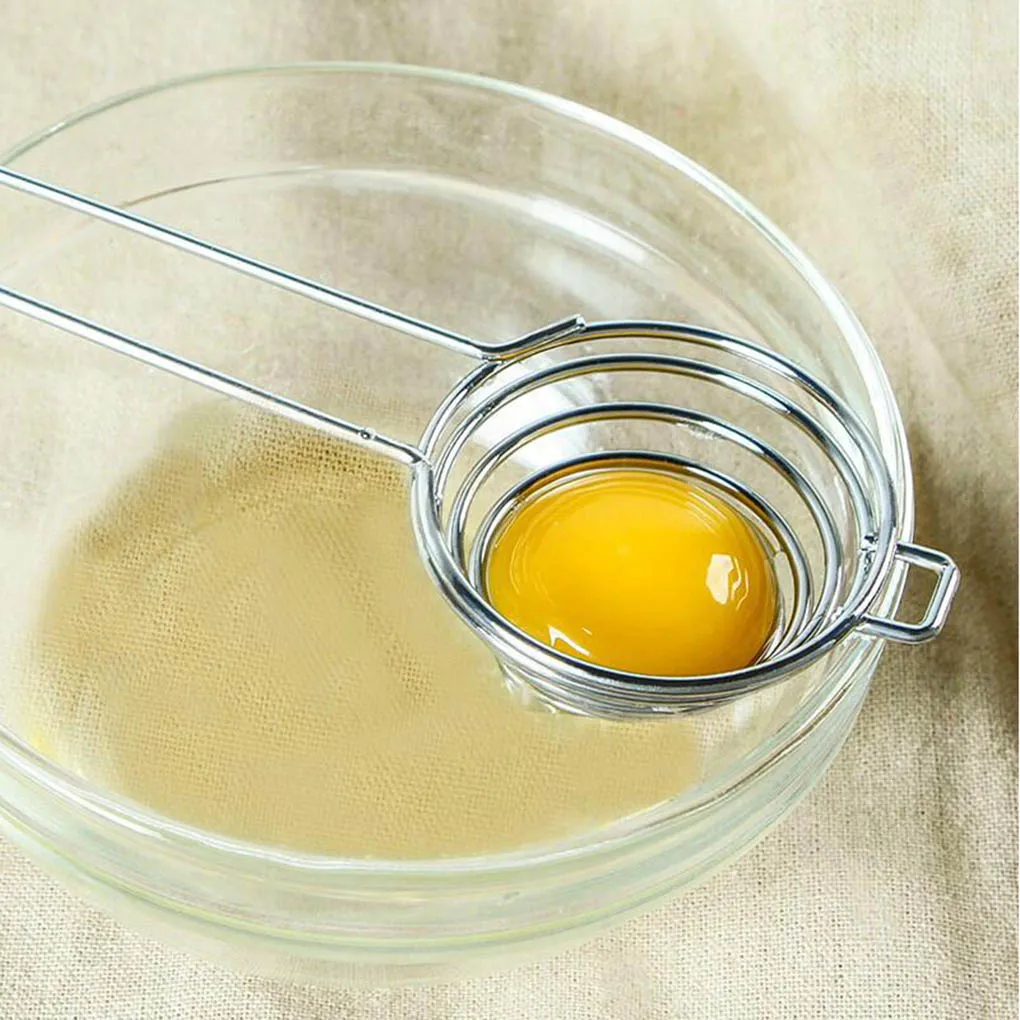 Egg White Separator Spiral Stainless Steel Egg White Separator Egg Yolk