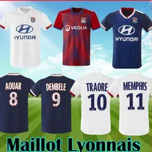 Lyonnais, футболки для футбола,, футболка для футбола, Траоре, Мемфисе, FEKIR, OL, AOUAR, GOUIRI, корнет, терьер, дембеле19, 20, Лион, Джерси, рубашка