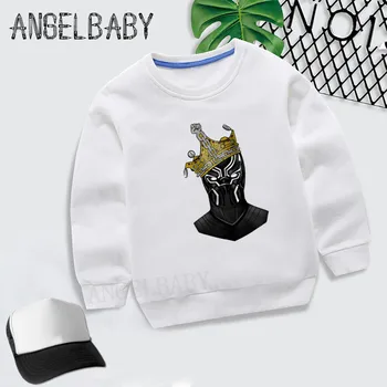 

Boys Girls Sweatshirt Kids Black Panther Cartoon Hoodies Children Autumn Tops Baby Cotton Clothes,KYT2250