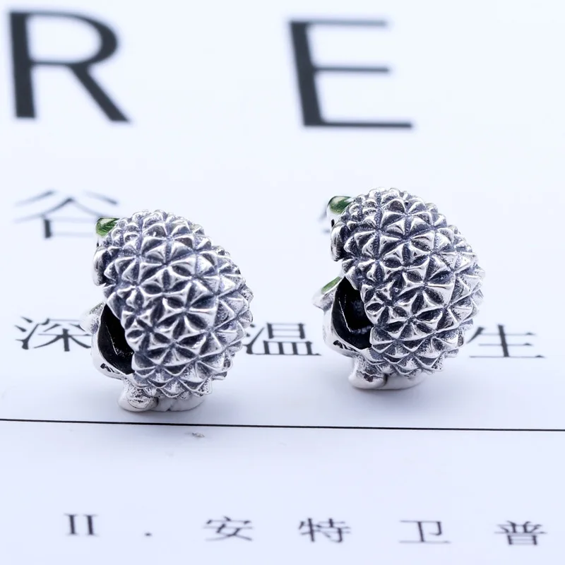 Бусины из стерлингового серебра 925 Nino подвеска «еж» Fit Pandora браслет ожерелье Женские DIY ювелирные изделия