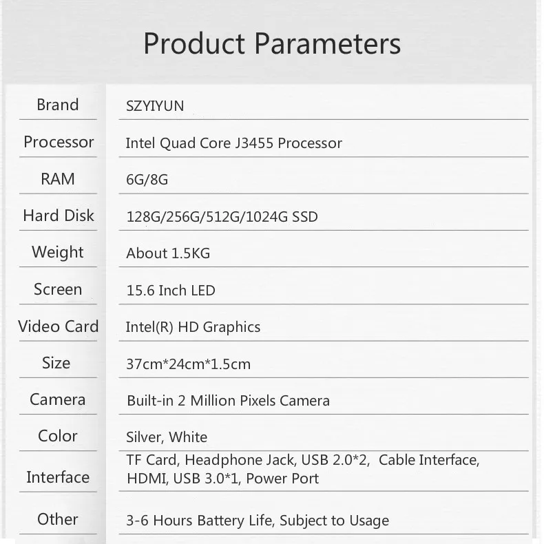 8G ram J3455 Intel портативный ноутбук 128G 256G 512G 1024G SSD бизнес офисный ноутбук 1920*1080P рабочий нетбук