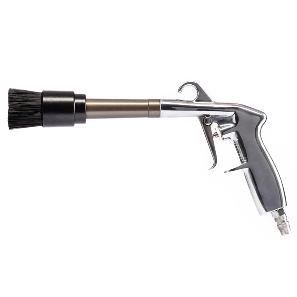 

Car Wash Tools Car Interior Cleaning Gun Sandblaster Air Brush Spray Gun Air Blow Dust Deep Cleaning Gun with Brush Trumpet Head