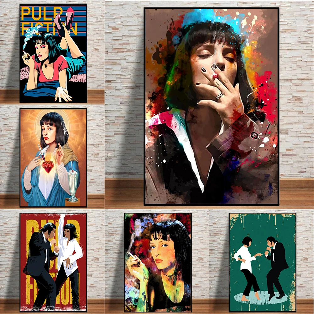 Movie Pulp Fiction Posters Comics Wall Art Prints for Living Room Corridor  Anime Canvas Painting Girl Pictures Home Dectoration|Painting &  Calligraphy| - AliExpress