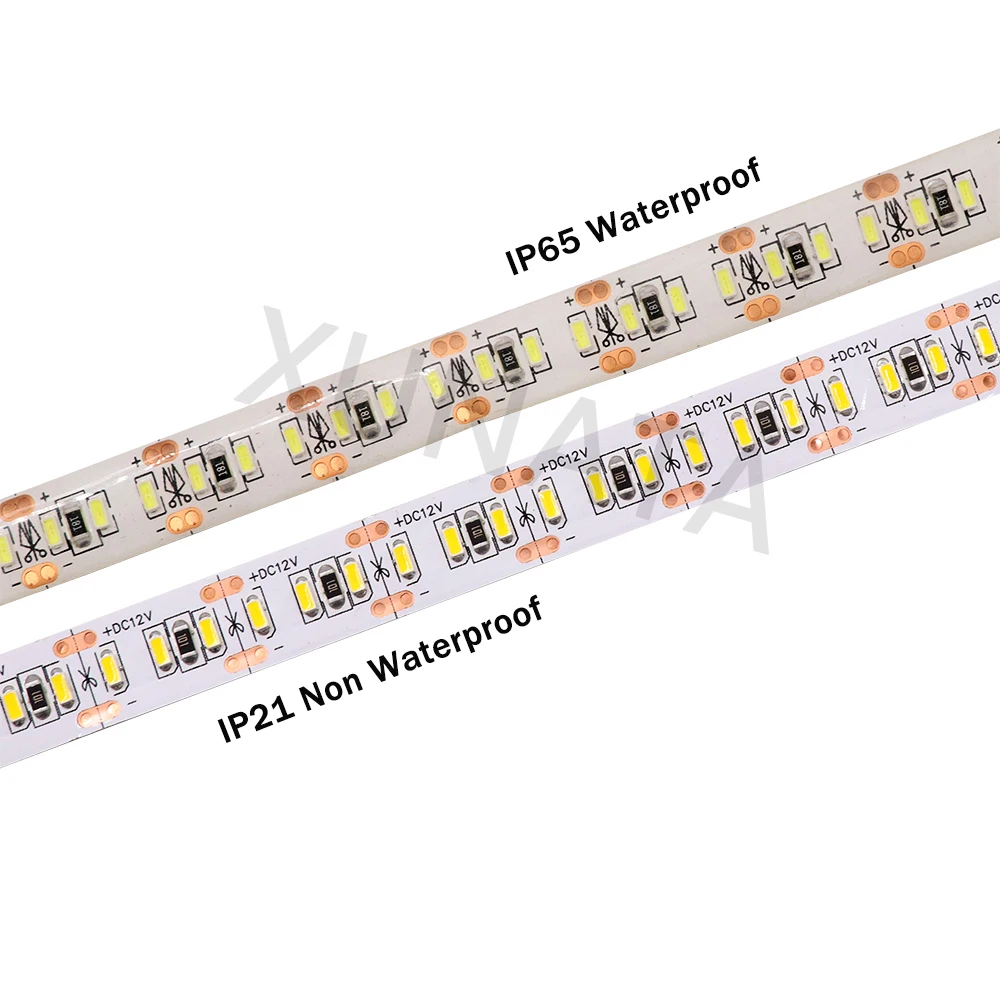 5M DC12V Светодиодные ленты светильник SMD3014 560 светодиодный s/M, 204 светодиодный s/M Flexibel светодиодный лента супер яркий Водонепроницаемый светодиодный лента для украшения дома