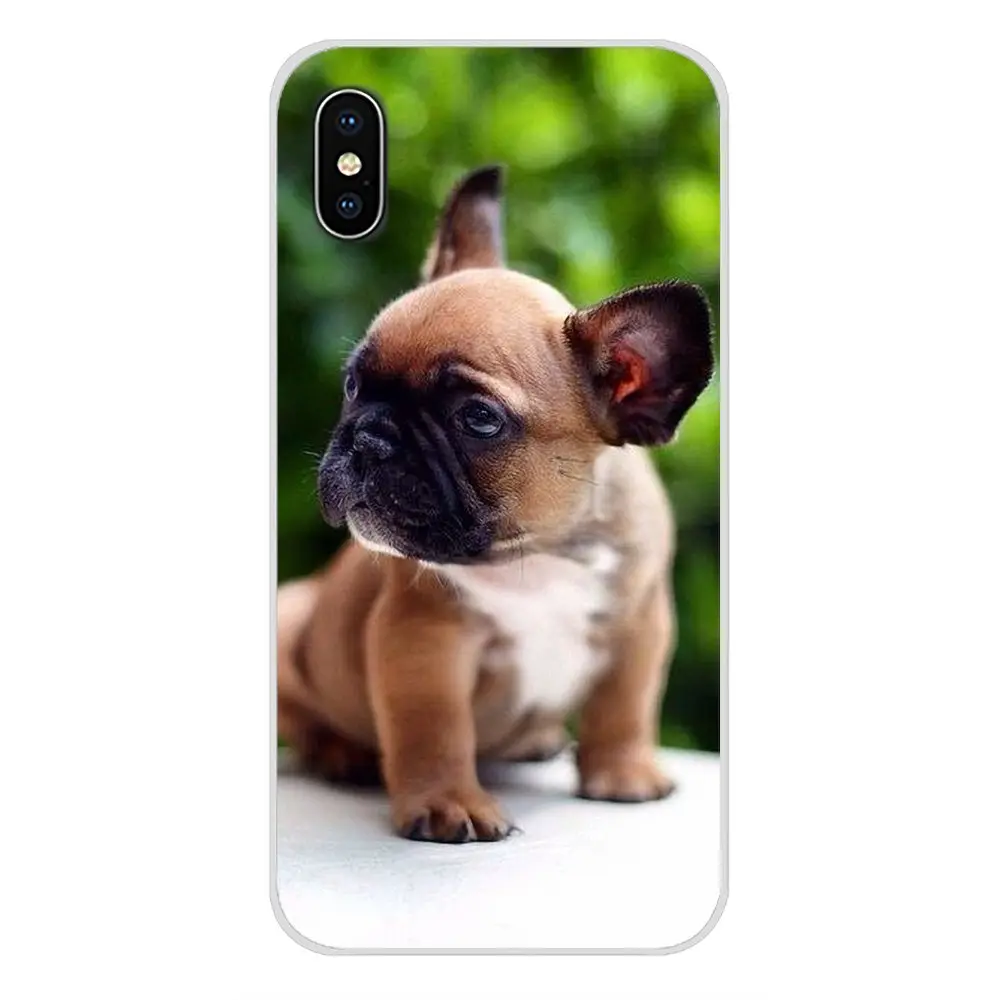 Французский щенок бульдога в масках Frenchie для Apple IPhone X XR XS 11Pro MAX 4S 5s 5C SE 6 S 7 8 Plus ipod touch 5 6 мягкие чехлы
