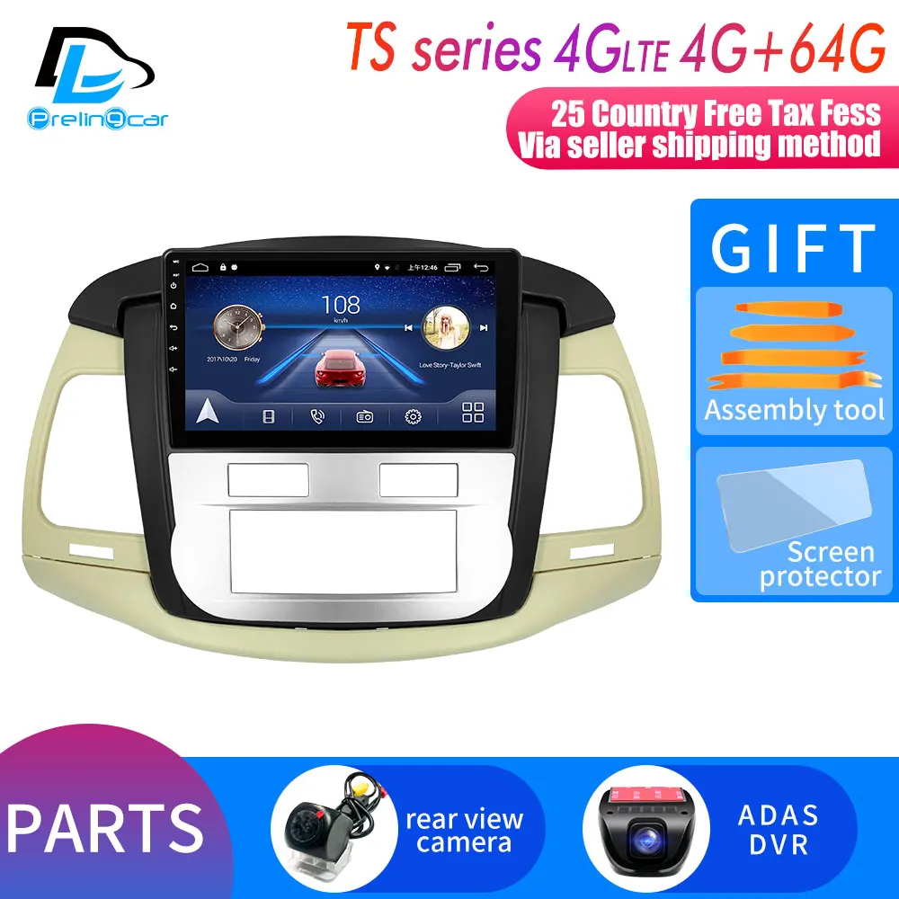 4G монитор для TOYOTA Innvoa 2008-2010 лет авто ручной автомобильный монитор радио мультимедиа видео плеер навигация Android 9,0 стерео