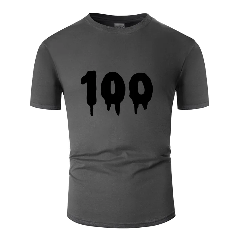 Футболка с принтом Humor 100 bloody c1, мужская и женская одежда, европейский размер, S-5xl, оригинальная Мужская футболка, короткий рукав, против морщин, футболка