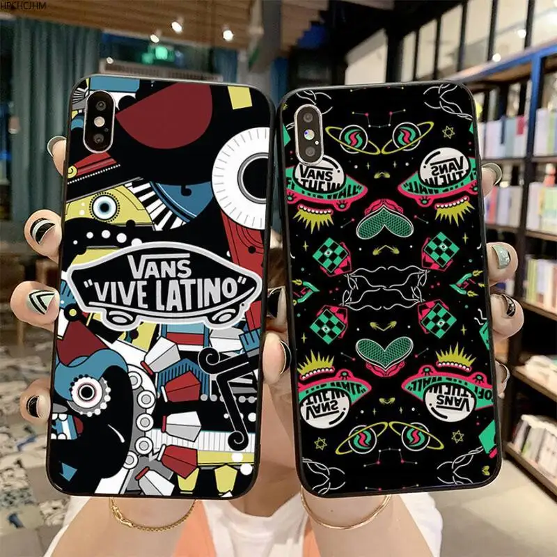 

American popular skateboarding vans Soft black Phone Case for iPhone 11 pro XS MAX 8 7 6 6S Plus X 5S SE 2020 XR case