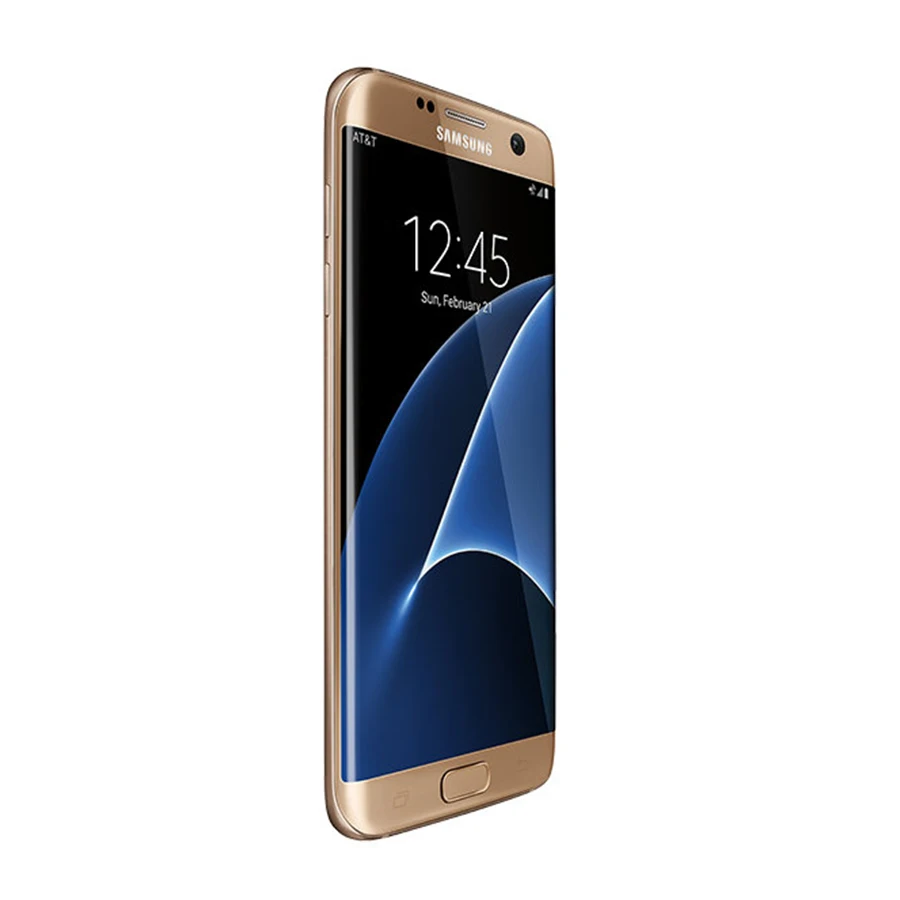 at& T версия 5,5 дюймов samsung Galaxy S7 edge G935A мобильный телефон 4 ГБ 32 ГБ Snapdragon 820 четырехъядерный 12MP NFC 4G телефон