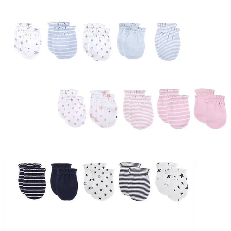 Baby Mittens Anti Scratching Gloves Thin Cotton 0-6 Month Baby Mittens Kids Accessories Newborn Infantil Anti-Grab Glove Foot Cover Glove
