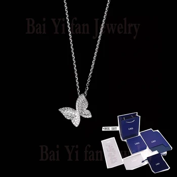 

2020 Fashion Jewelry SWA New Butterfly Necklace White Gold Charming Classic Butterfly Decoration Women's Luxury Jewelry Gift