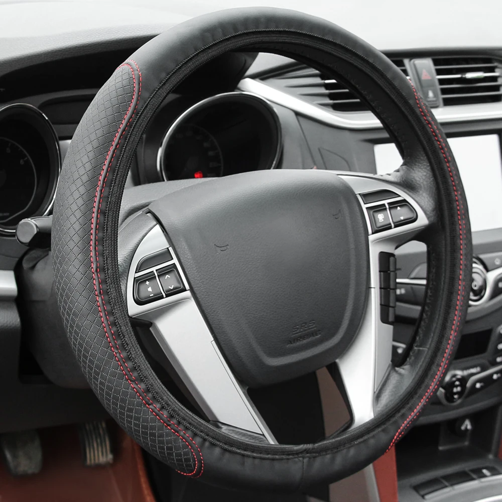 Car Steering Wheel Cover Skidproof for Ford focus 2 mk2 fiesta 3 mk3 kuga fusion mondeo mk4 transit ranger | Автомобили и