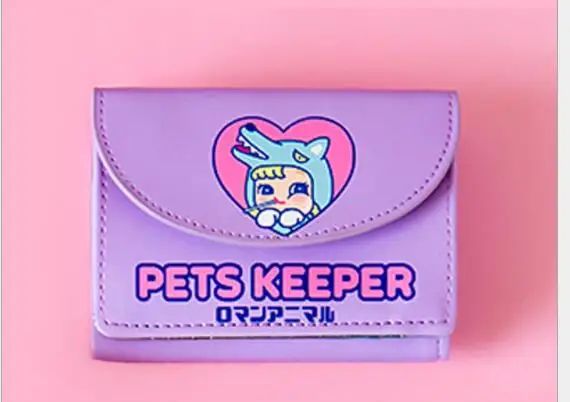 

Bentoy New Korean Leather Wallet For Women Short Three Fold Female Purse Credit Card Holder Money Purse Girls Cartera BAG071