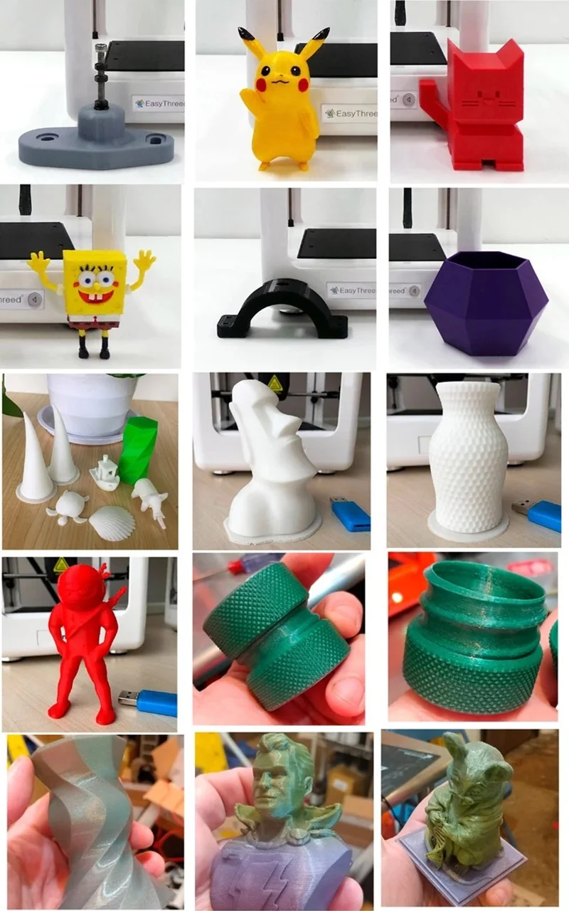 3D DIY Набор принтер один ключ печатная машина портативный 3d принтер мини для Ребенка Рождественский подарок Creality 3d принтер пластиковый провод