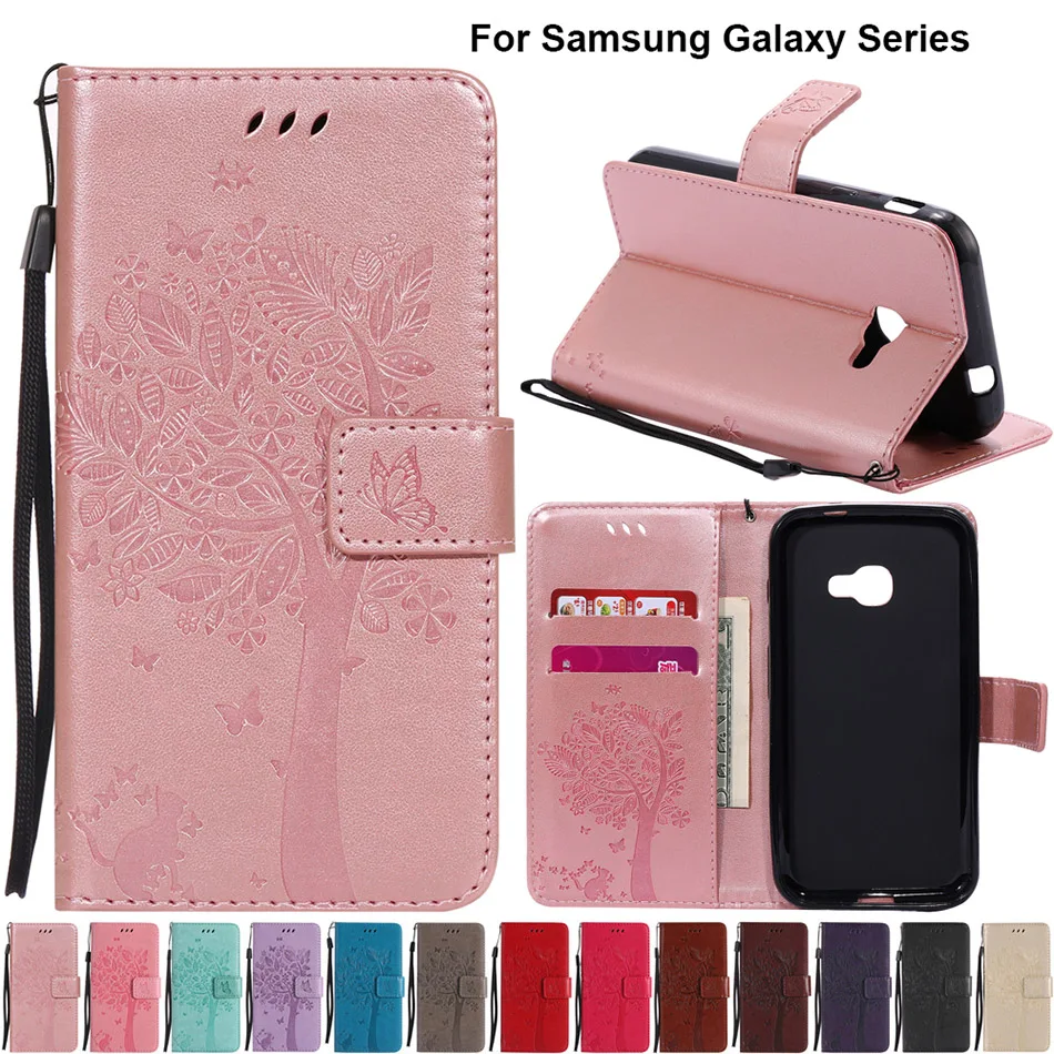 Модный кожаный флип чехол для Samsung Galaxy S7 Edge S8 Plus S9 S10 S20 S10E A8 i9082 i9060 Grand Prime G530 Xcover 3|case