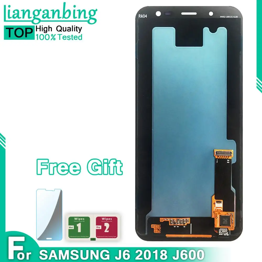 Супер AMOLED ЖК-дисплей для samsung Galaxy J6 J600F J600 дисплей с сенсорным экраном в сборе запасные части