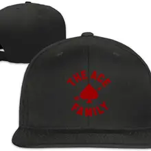 TSDFCMen's& Womans ACE family Design плоская шляпа Регулируемая унисекс черная