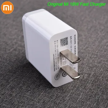 

MDY-08-ES Original Xiaomi USB Charger 18W EU Adapter USB 3.0 TYPE C Data Cable For Mi 5 6 8 9 Redmi Note 7 8 Pro F1 A2 A3 Lite