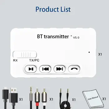 

3 in1 Bluetooth 5.0 Audio Receiver Transmitter Wireless Adapter Bluetooth Transmitter For TV PC Car