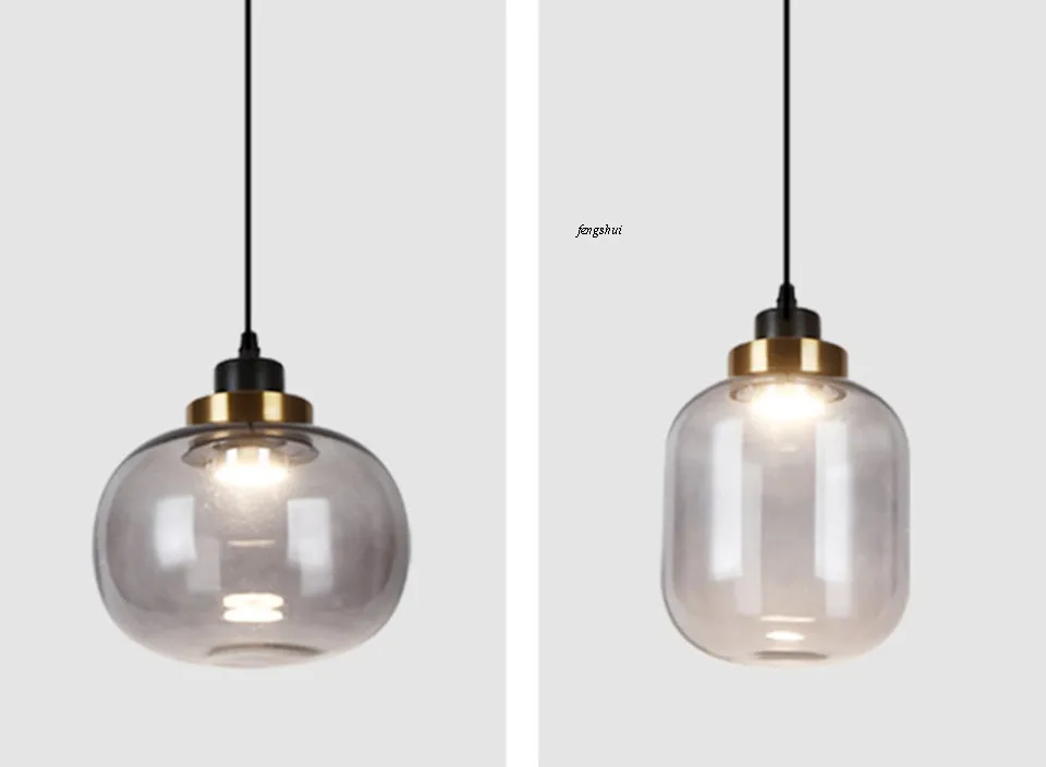 Современный светодиодный подвесной светильник из стекла, освещение в скандинавском помещении, для гостиной, ресторана, спальни, прикроватный декор для кафе, бара, кухни