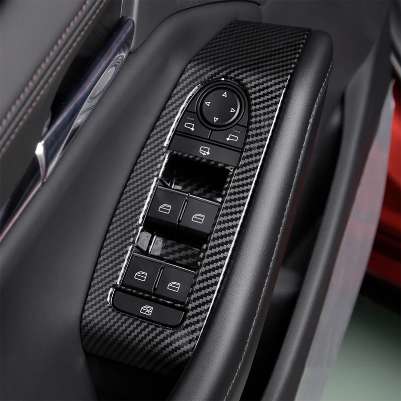 Для Mazda 3 BP Axela, автомобильный Стайлинг, для салона, двери, окна, переключатель, панель, чехлы, отделка, блестки, наклейки, аксессуары