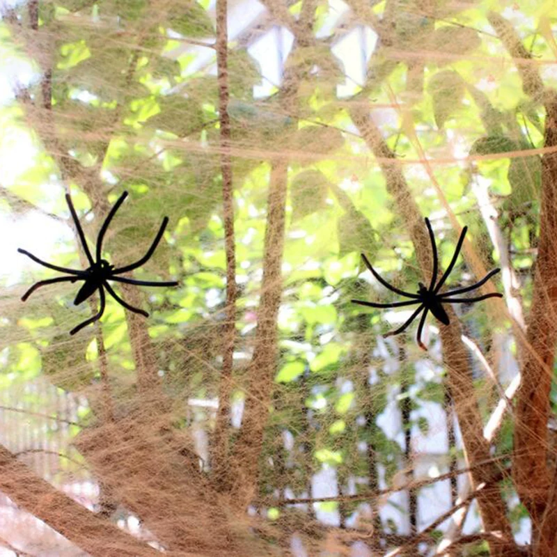 Haunted House Cobweb 5 Color Party Supplies Garden Prop Halloween Spider Web Horror Chemical Fiber Festival DIY New Simulation