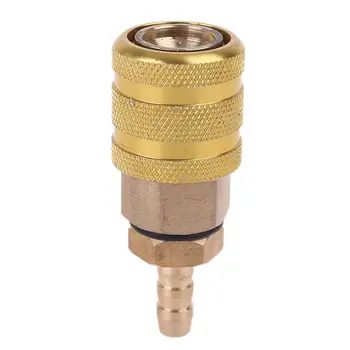 

2020 New 1/4\" NPT Coupler and 6.5mm Plug Brass Quick Connect Air Fitting Thickened Copper