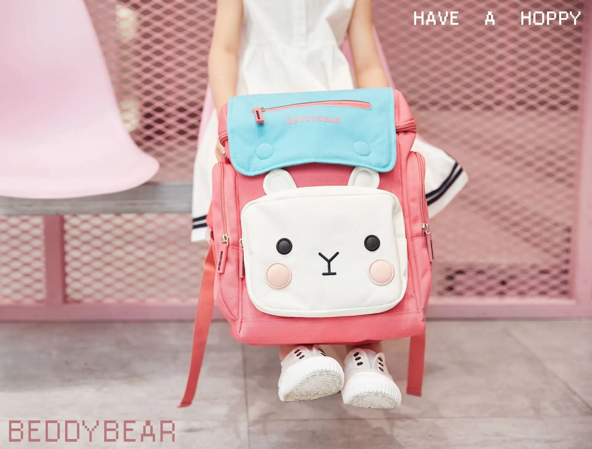 

BEDDYBEAR 2019 New Style peepee xiong Paradise Series Backpack Children Students Trend of Fashion Cartoon Burden Relieving Schoo