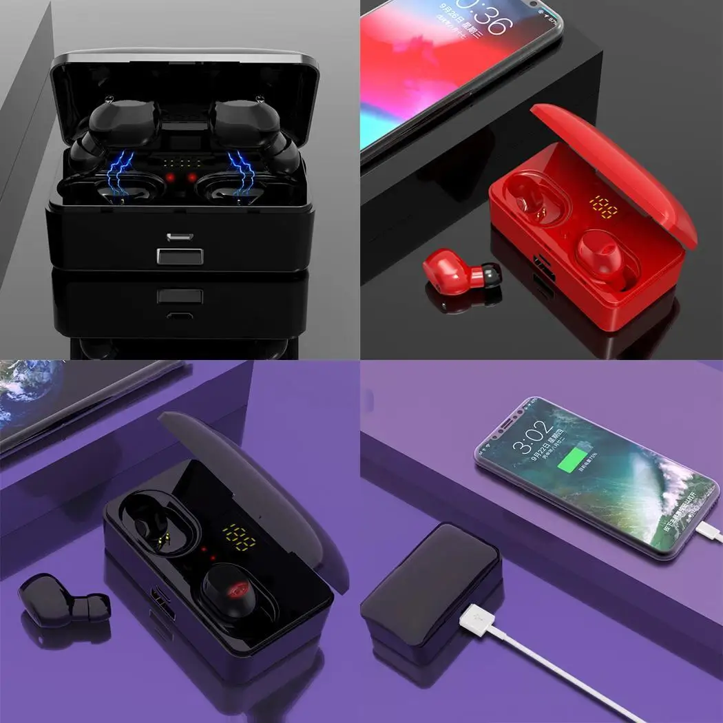Модные беспроводные Bluetooth стерео наушники-вкладыши Bluetooth гарнитура повседневное шумоподавление, вибрационная диафрагма