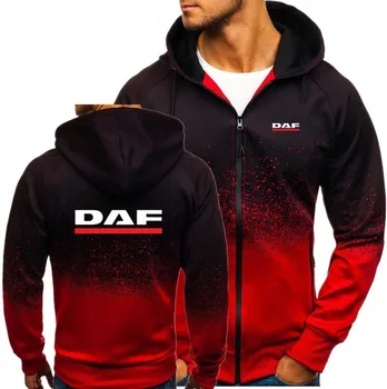 

2020 Men Hoodies Sports Casual Wear Zipper Fashion Tide Hooded Jacket DAF Print Fall Sweatshirts Autumn Winter Coat