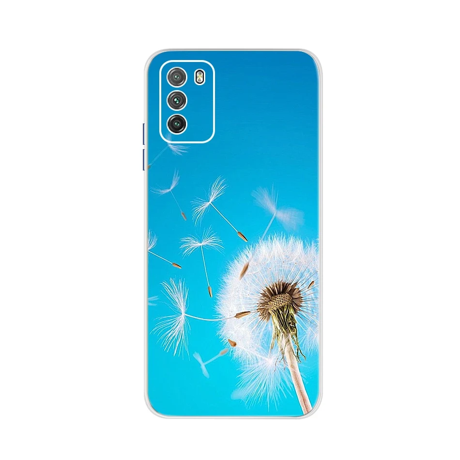 Poco M3 Ốp Lưng Điện Thoại Xiaomi Poco M3 Ốp Lưng Bướm Trong Cho Xiaomi Poco M 3 M3 Pocom3 Mềm Mại ốp TPU Ốp Lưng Hoa xiaomi leather case charging