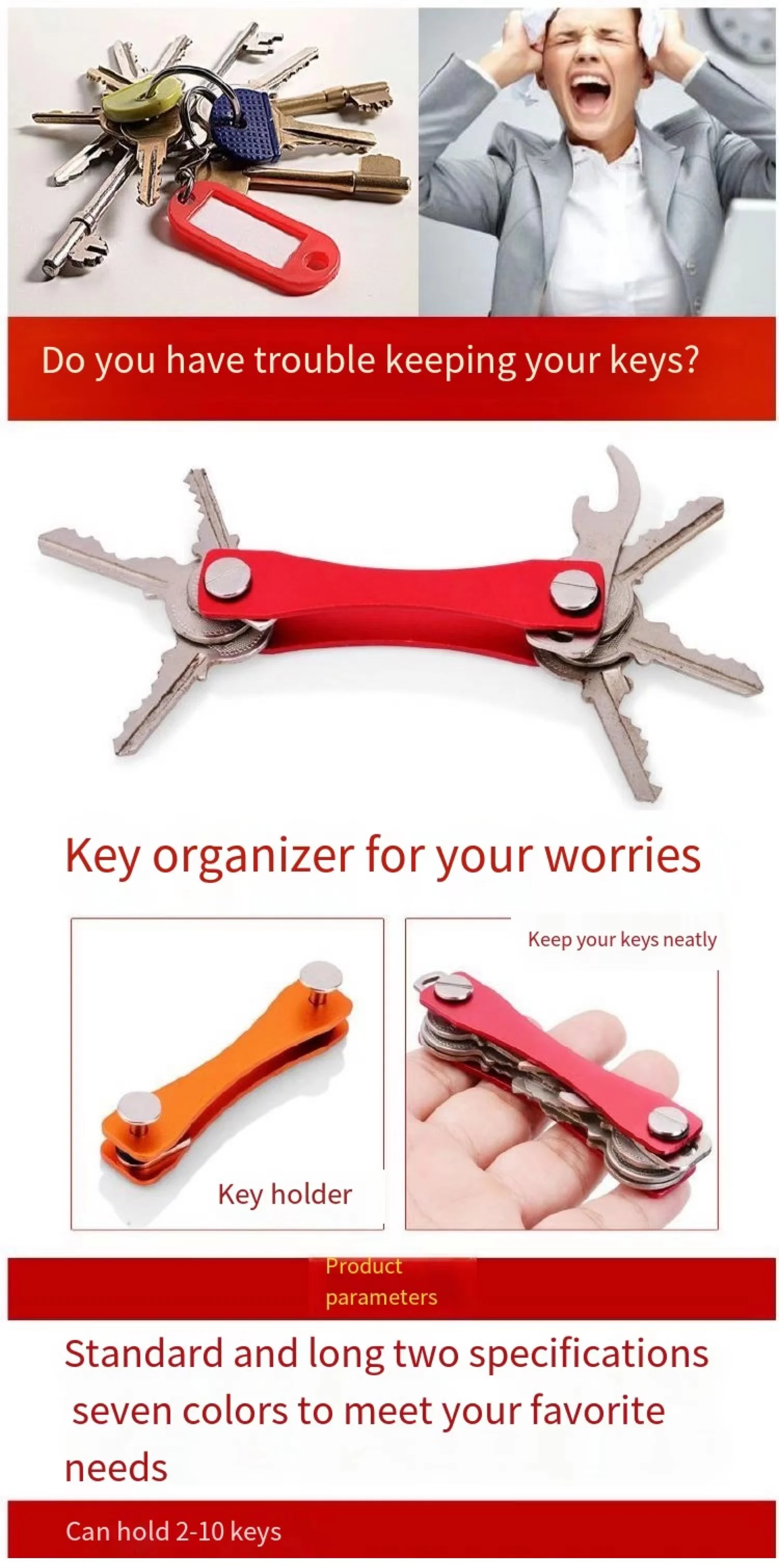 Smart key chain Mini Keychain Compact Key Decorative Holder Clip Home Storage Metal key Clip Aluminum Organizer Keychain Outdoor Smart key chain Mini Keychain Compact Key Decorative Holder Clip Home Storage Metal key Clip Aluminum Organizer Keychain Outdoor