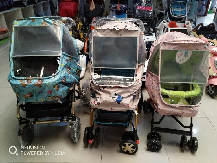 

New Style Children Tricycle Windproof Rain Cover Stroller Trolley Baby Bicycle Dust Cover Universal Style