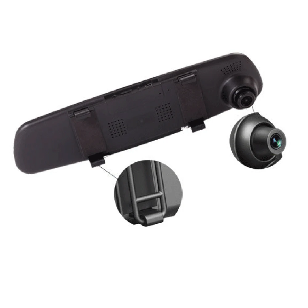 Автомобильный 1080P зеркало заднего вида приборная 4 дюймовый DVR видео Регистраторы Камера монитор Ночное видение 120 широкоугольный управляя перекодировщик