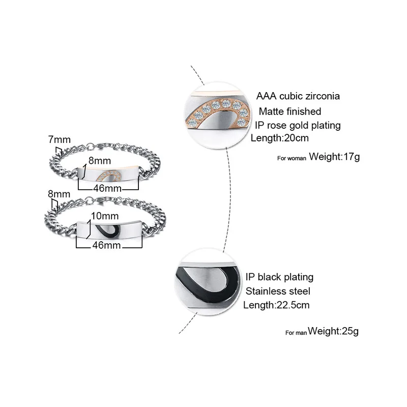 FXM, зимнее поступление, ювелирные изделия для wo мужчин, подарок на день рождения для мужчин и wo мужчин, подходит для красоты, белый камень, без аллергии, wo мужской Открытый браслет