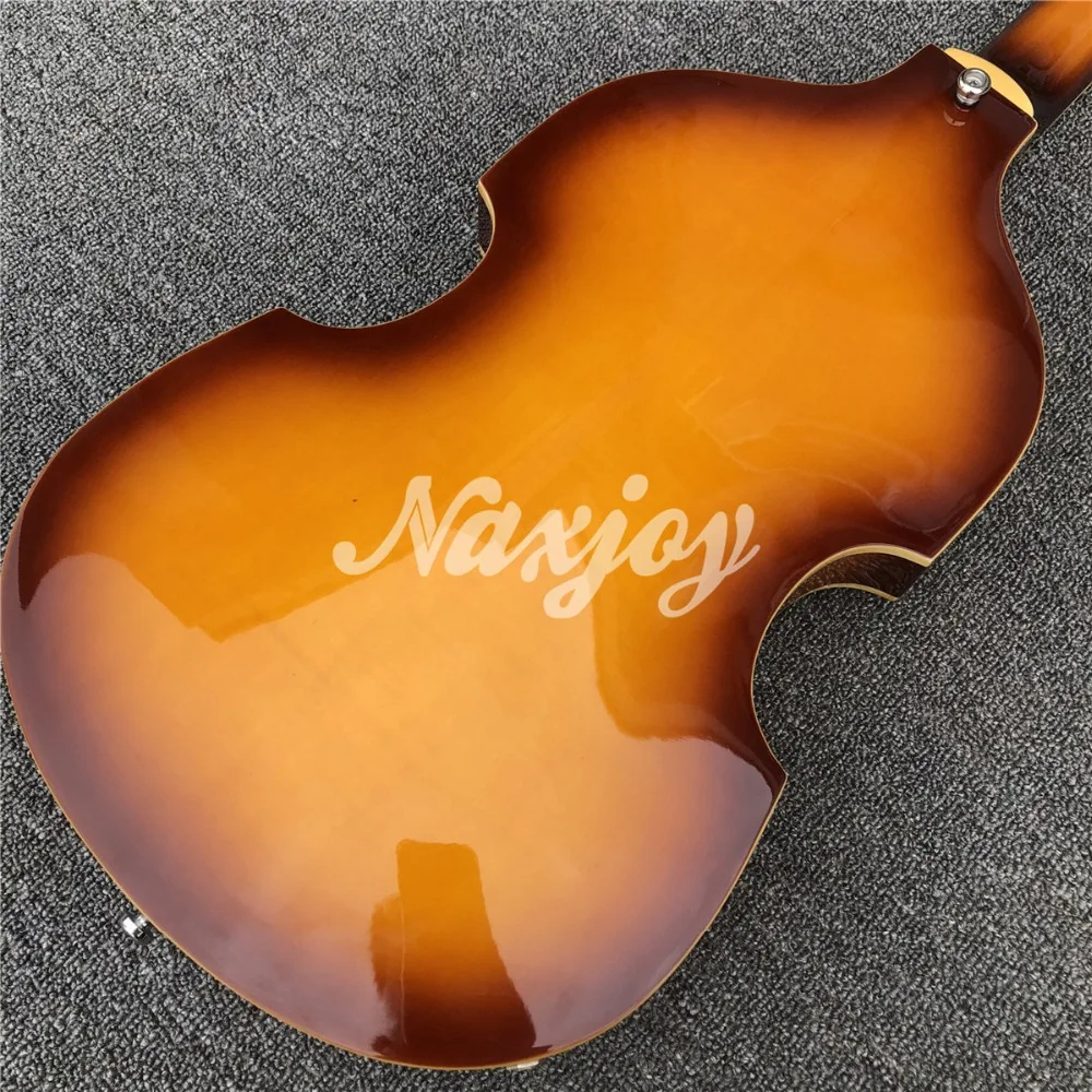 Закат Hofner Скрипка 4 струны электрическая бас гитара BB2 значок серии Hofner клен Винтаж CT бас